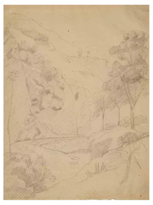 Jean-Léon Gérôme, Landscape, Etching, 19th Century