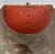 Antique Primitive Farmhouse Red Wood & Galvanized Barn Feed Ice Scoop For Sale - Image 6 of 11