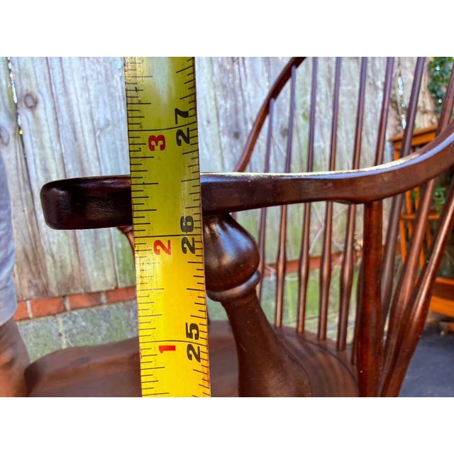 Set of 4 Early American Style Comback Windsor Chairs For Sale - Image 9 of 16