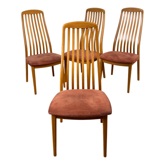 Danish Mid-Century Modern Teak Dining Chairs by Schou Andersen, 1970s, Set of 4 For Sale