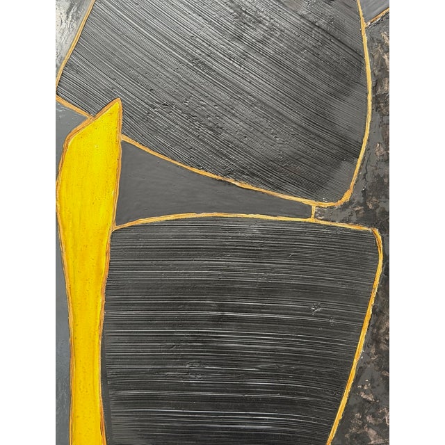 Contemporary Kardesch, Equilibre Noir 2526, Oil For Sale - Image 3 of 8