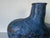 Ceramic Vintage Organic Blue Glazed Studio Pottery Vase, Signed JLM/ Sold For Sale - Image 7 of 12