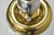 Metal Mid 20th Century Mid Century Modern Space Age Atomic Era Chrome Brass Glass Side Table Floor Lamp For Sale - Image 7 of 12