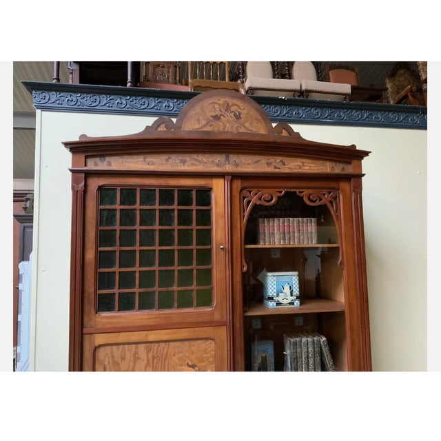 Art Nouveau Cabinet in Walnut, 1900s For Sale - Image 11 of 14
