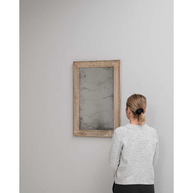 Neoclassical 1900s French Oak Wall Mirror For Sale - Image 3 of 18