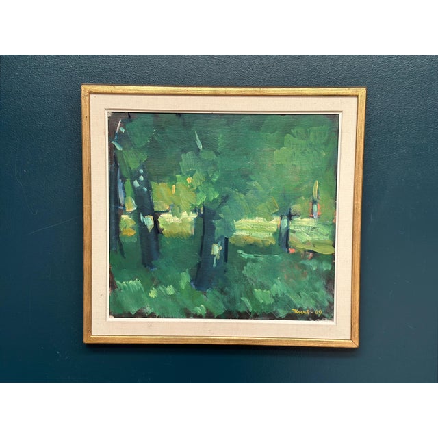 Kurt Rubank, Forest Grove, 1969, Oil Painting on Canvas, Framed For Sale - Image 15 of 18
