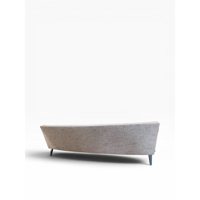 2010s Ligne Roset Belem Triple Sofa in Original Neutral Woven Upholstery | Made in France For Sale - Image 5 of 15
