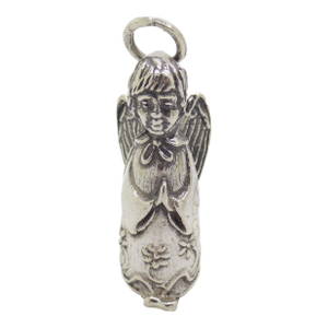 Vintage Italian Handmade Genuine Silver Christmas Decoration Angel Figurine