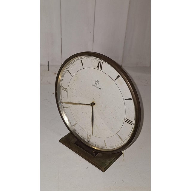 Vintage German Art Deco Table Clock by Junghans, 1930s For Sale - Image 3 of 6
