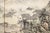 Wood 1970s Ming Dynasty Style Monochrome Screen "Landscape With Mountains" For Sale - Image 7 of 17