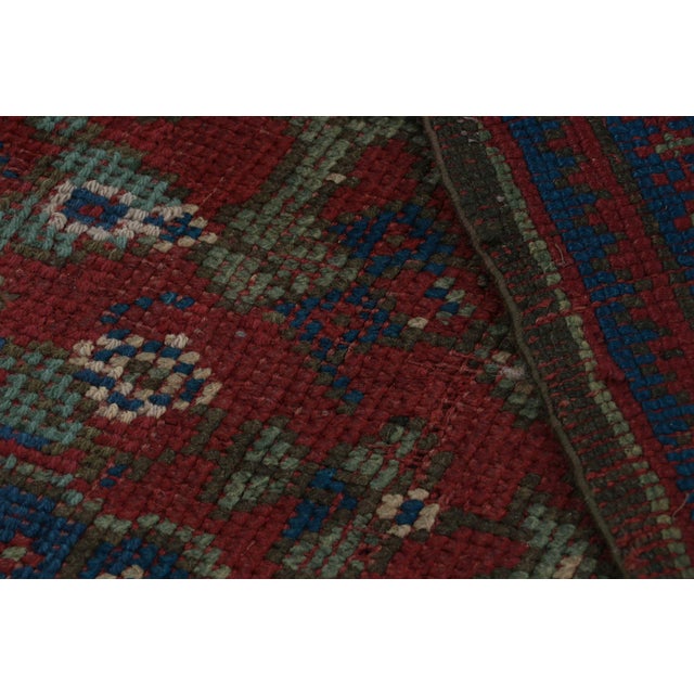 Textile Antique English Axminster Rug in Red With Floral Patterns, From Rug & Kilim For Sale - Image 7 of 8