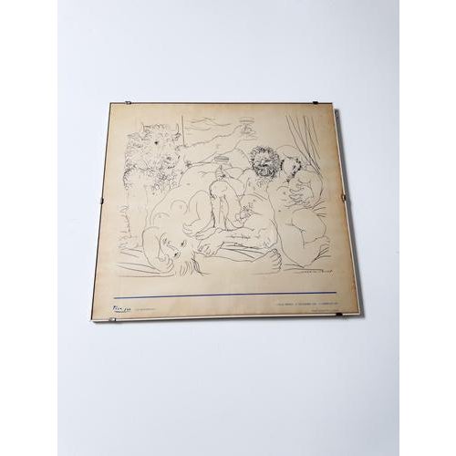 Vintage Picasso at Villa Medici Exhibition Poster, 1983 For Sale - Image 11 of 16