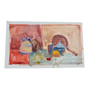 "Home in the Kitchen" Contemporary Paper Painting