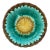 19th Century English Victorian Majolica Sunflower Plate For Sale