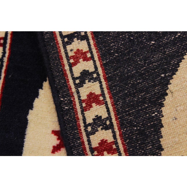 Ivory Republic Party Flag Ivory/Blue Wool Rug For Sale - Image 8 of 9