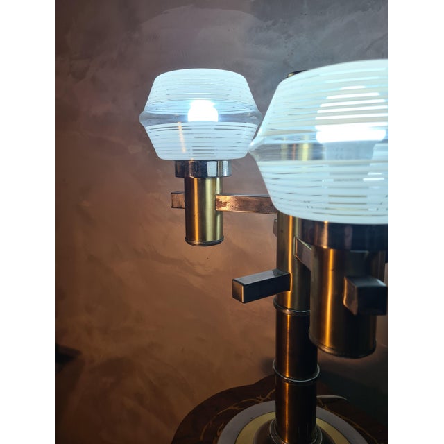 Space Age Table Lamp in Chrome Steel, 1975 For Sale - Image 11 of 12