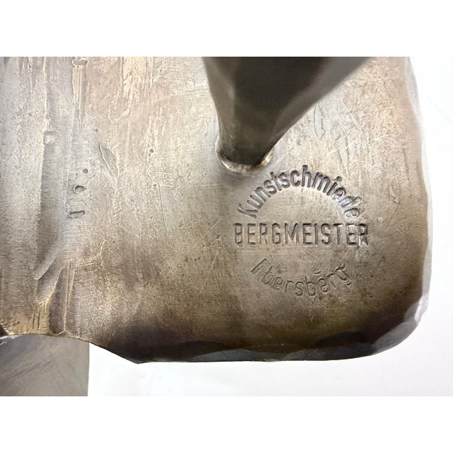 Brutalist Bronze Triple Candlestick by Manfred Bergmeister, 1970s For Sale - Image 10 of 11