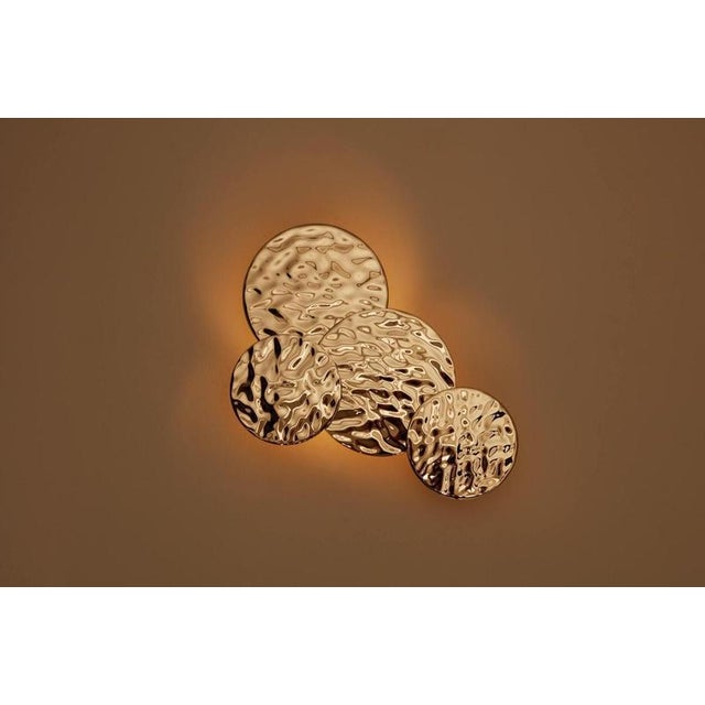 Metal Multiple Liquid Wall Lamp by Jennifer Midoz For Sale - Image 7 of 7