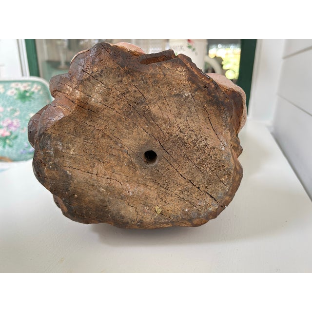 19th Century 26" Tall Portugese Virgin Mary Carved Statue For Sale - Image 12 of 12