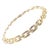 Cartier 18k Yellow Gold Diamond Three Row Gentiane Rice Link Necklace For Sale
