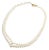 Mikimoto Yellow Gold Pearl Double Strand Graduated 17" Princess Necklace For Sale