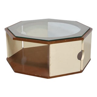 Modern Space Age Octagonal Coffee Table, 1970s For Sale