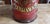 Red and gold screen-printed glass pharmacy jar with floral and bird decoration "PAPAVER" Height: 48 cm, Diameter: 30 cm,...