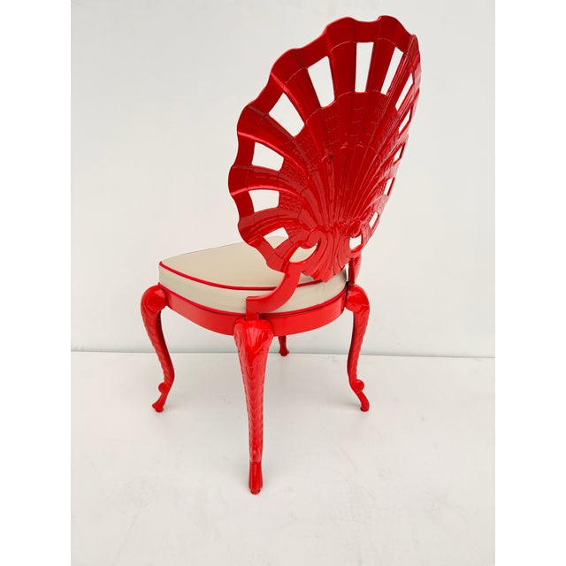1960s Set of Six Venetian Grotto Style Shell Back Chairs For Sale - Image 9 of 12