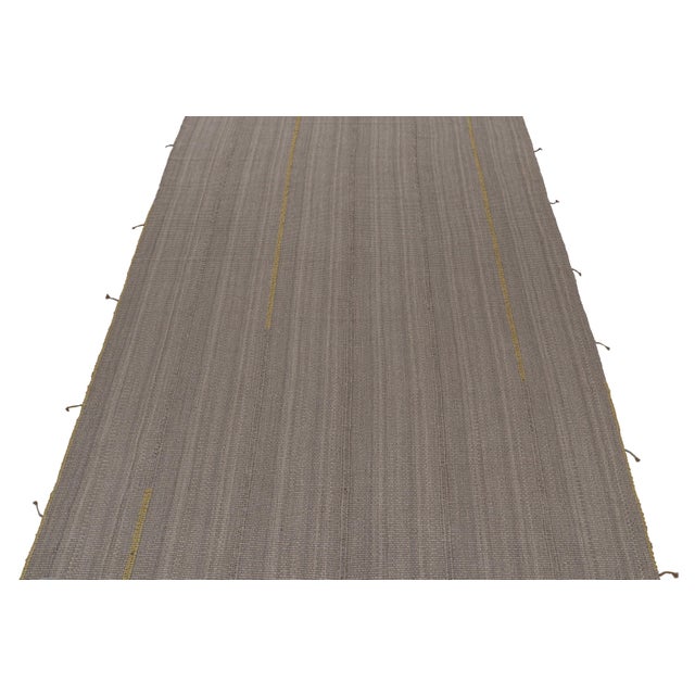 Handwoven in wool, this 10x14 Kilim is from a bold new line of contemporary flatweaves by Rug & Kilim. Further On the...