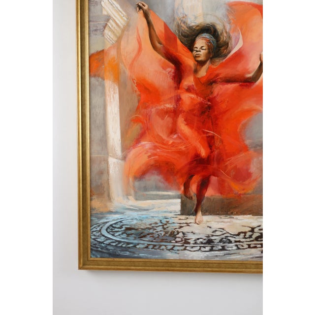 Red Dance in the Ruins, 2011, Oil Painting For Sale - Image 8 of 11