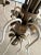 Vintage 12-Light Tole Palm Leaf Chandelier With Sculptural White Arms For Sale - Image 11 of 12