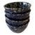 Mid 20th Century Bennington Potters Blue Agate Bowls - Set of 4 For Sale