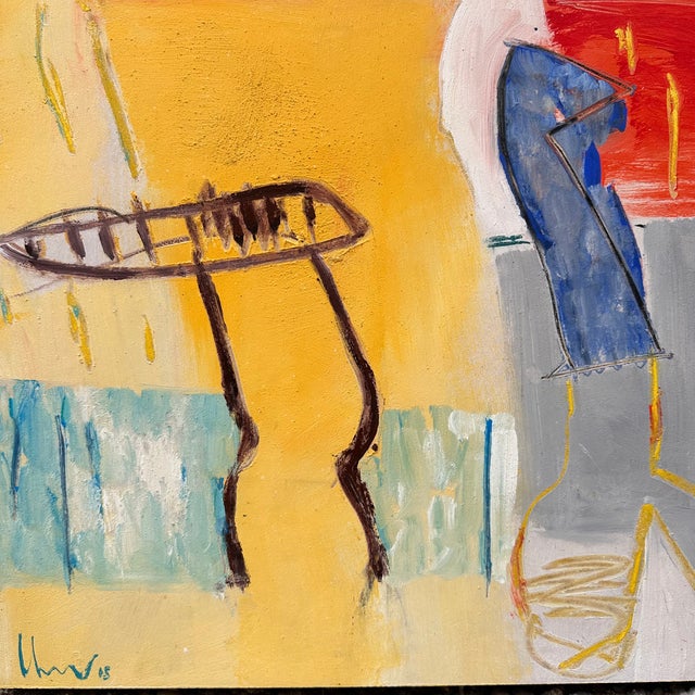 Lorenzo Colomo, Abstract Composition, 21st Century, Acrylic on Panel For Sale - Image 5 of 18