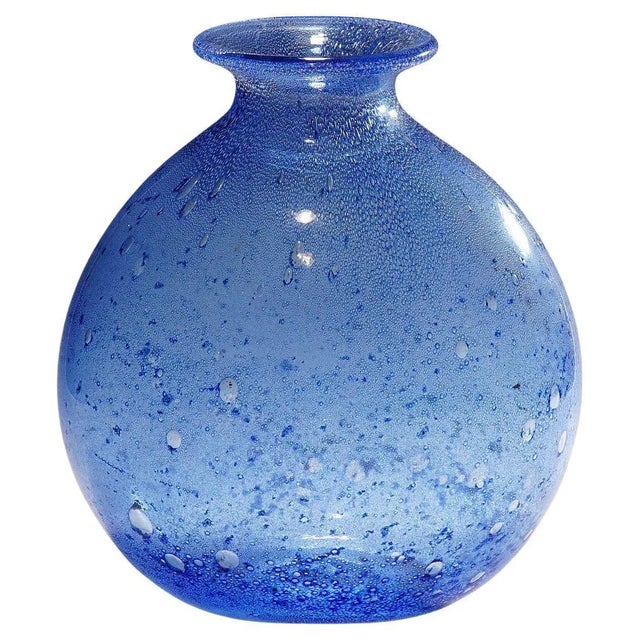 Blue Efeso Vase by Ercole Barovier for Barovier & Toso, 1964 For Sale - Image 12 of 12
