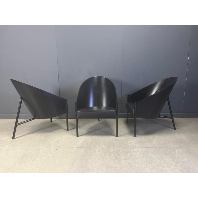 Vintage Pratfall Chairs by Philippe Starck for Driade, 1982, Set of 3 For Sale - Image 14 of 15