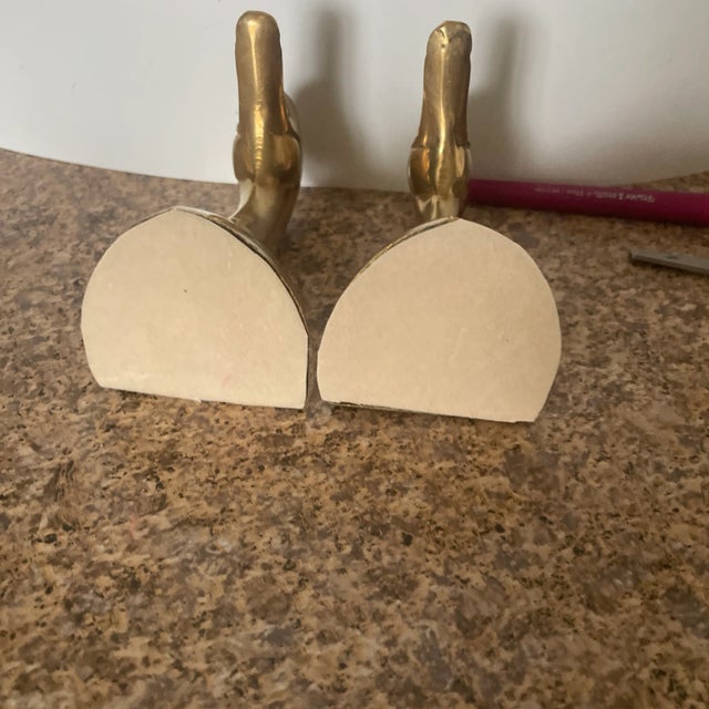 Polished Solid Brass Mallard Duck Head Bookends Sarreid Style - a Pair For Sale In Dallas - Image 6 of 6