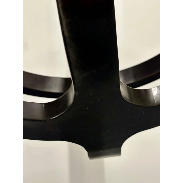 Modern Ebony Circular Chandelier / Lighting Pendant, Contemporary For Sale - Image 9 of 13