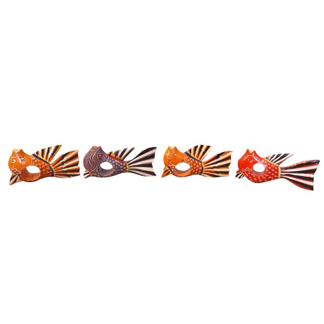 Late 20th Century Tropical Fish Napkin Rings, Set of 12 For Sale - Image 4 of 8