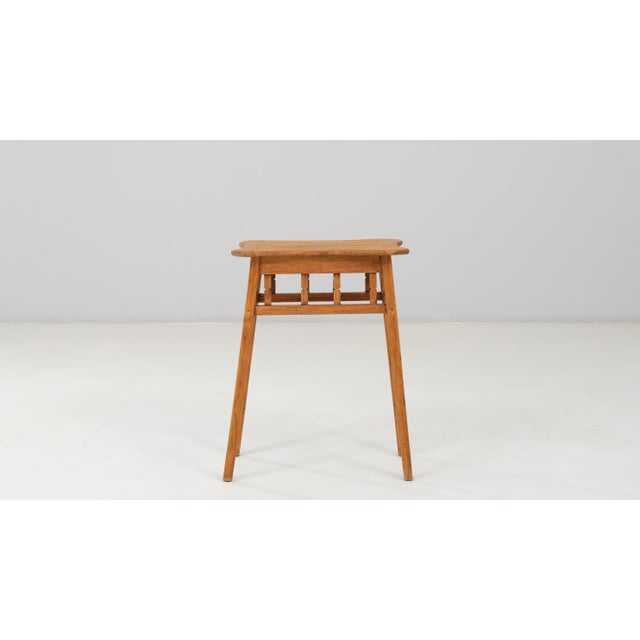 Mid-Century Modern 1940s French Mid-Century Modern Wooden Side Table For Sale - Image 3 of 18