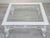 Baroque Whitewashed Coffee Table with Beveled Glass For Sale - Image 6 of 11