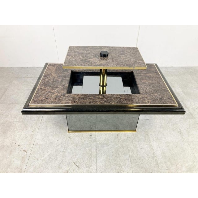 1980s Vintage Hidden Bar Coffee attributed to Fedam, 1980s For Sale - Image 5 of 12