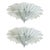 White Venetian Murano Glass Flush Mounts from Simoeng, Set of 2 For Sale - Image 8 of 11