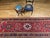 Red Vintage Persian Heriz Wide Runner, Hand-Knotted Wool, Geometric Design, Red & Navy, 4x12 For Sale - Image 8 of 18