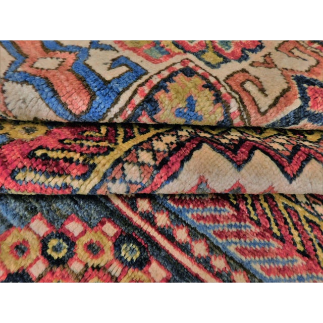 Vintage Hand Knotted Vegetable Dye Royal Choi Afghan Area Rug. 5'2"x 6'4" For Sale - Image 15 of 15