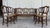 Victorian Late 19th Century Set of One Bench and Four Victorian Chairs, Wood and Rattan For Sale - Image 3 of 18