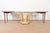 Brown Mastercraft Italian Neoclassical Walnut and Burl Wood Parcel Gilt Pedestal Extension Dining Table For Sale - Image 8 of 15