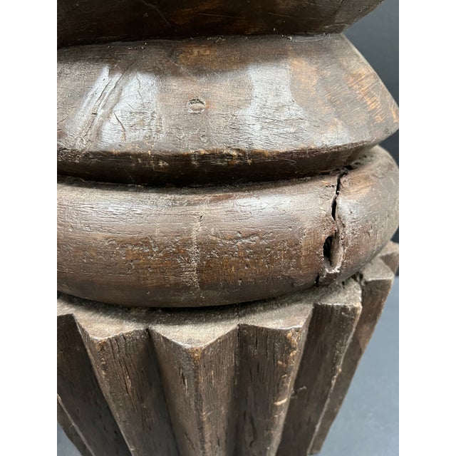 Late 20th Century Carved Solid Wood Large Cup Cake Sculpture For Sale - Image 12 of 12