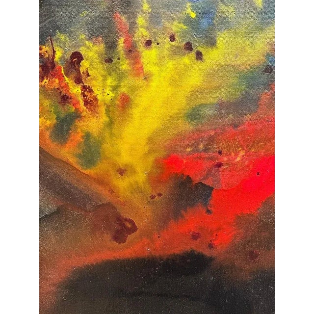 Modern Jos De Cock, Night's Glimmer, Oil on Canvas, 1963 For Sale - Image 3 of 15