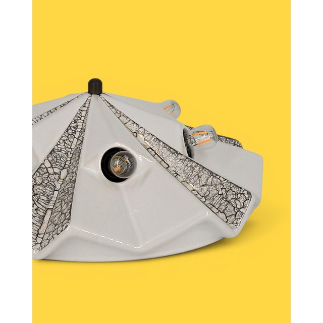 Vintage Ceramic Wall Lamp, 1970s For Sale - Image 3 of 15