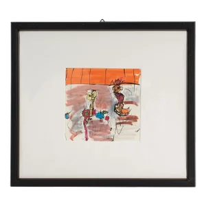 1960s Abstract Mixed Media Drawing by James L. Bruch
